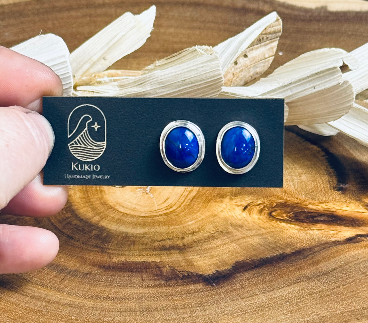 Sterling Silver Lapis Earrings
