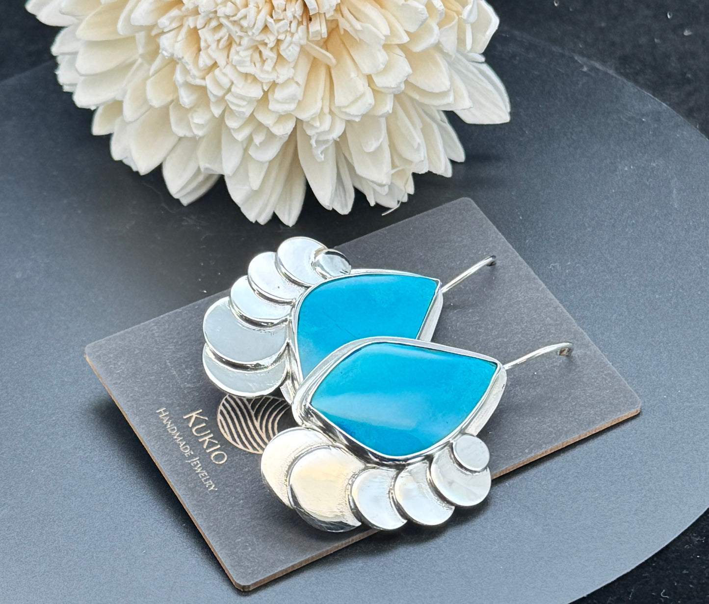 Sterling Silver Shattuckite Earrings