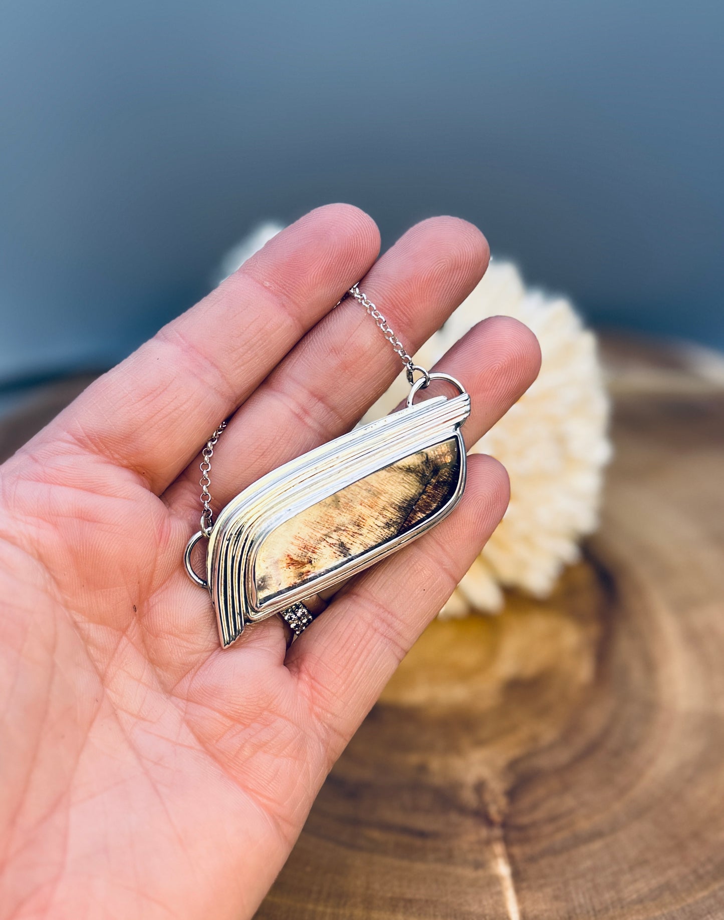 Super 7 Sterling Silver Pendant Necklace