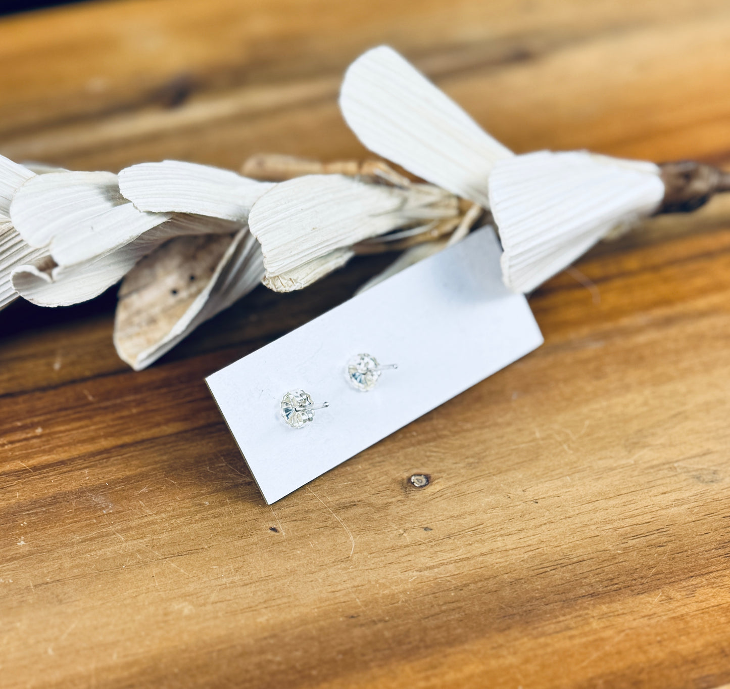 Sterling Silver Lapis Stud Earrings