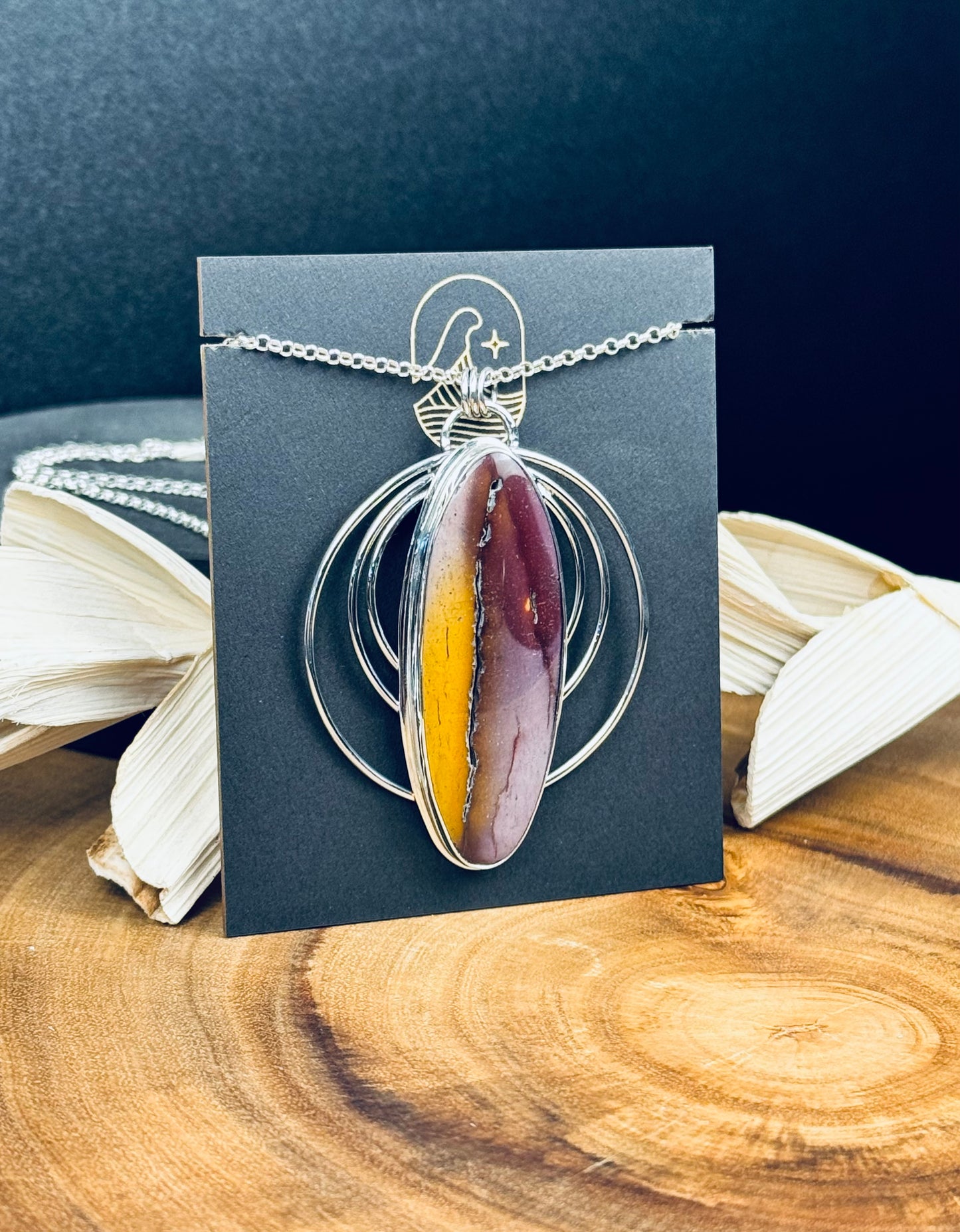 Sterling Silver Mookaite Jasper Pendant