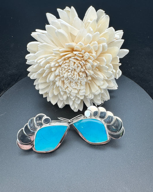 Sterling Silver Shattuckite Earrings
