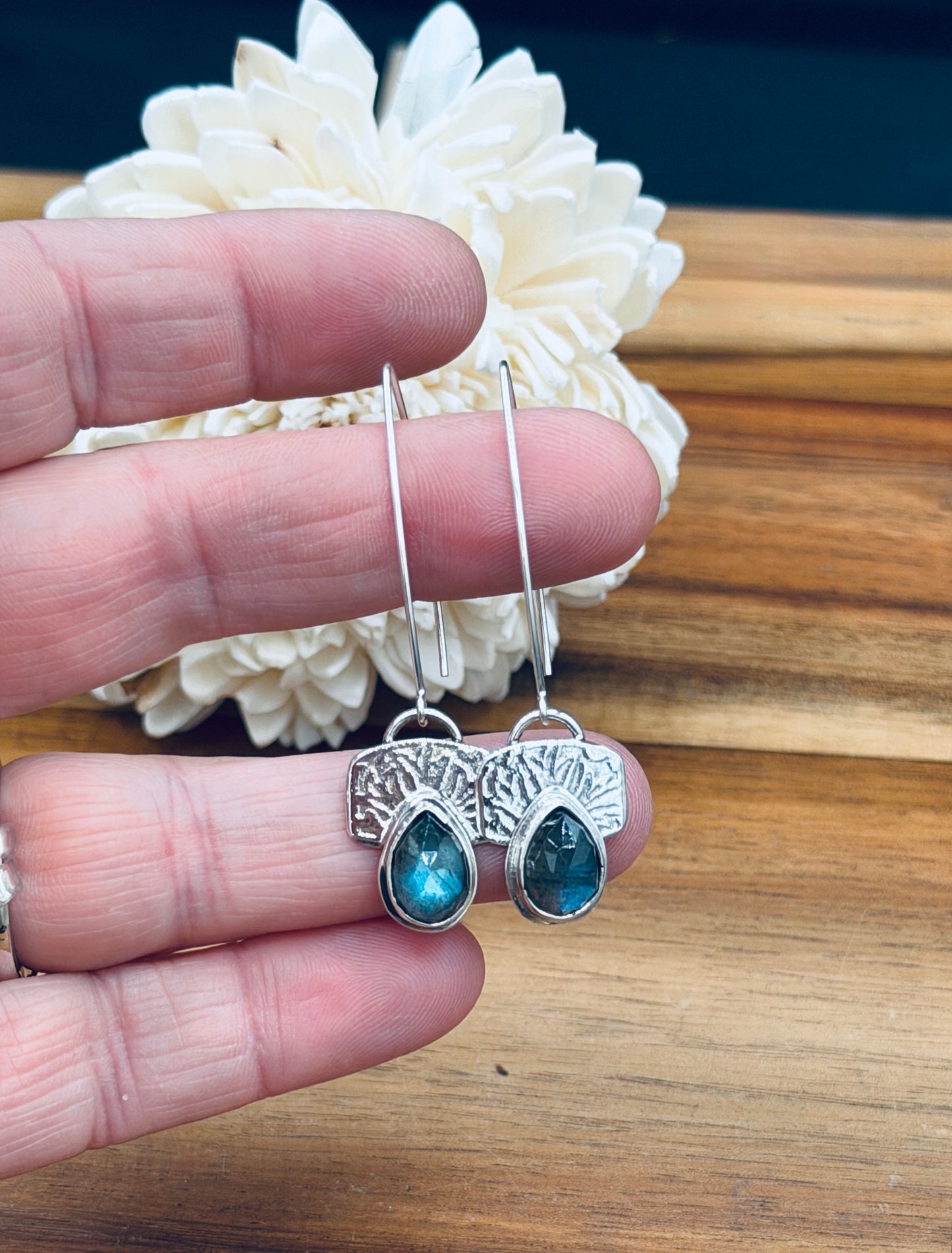 Labradorite Pattern Earrings