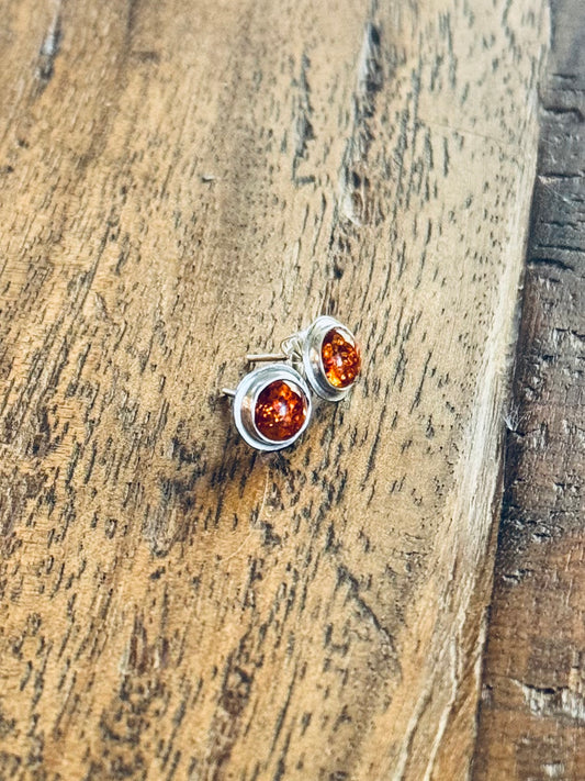 Baltic Amber Studs