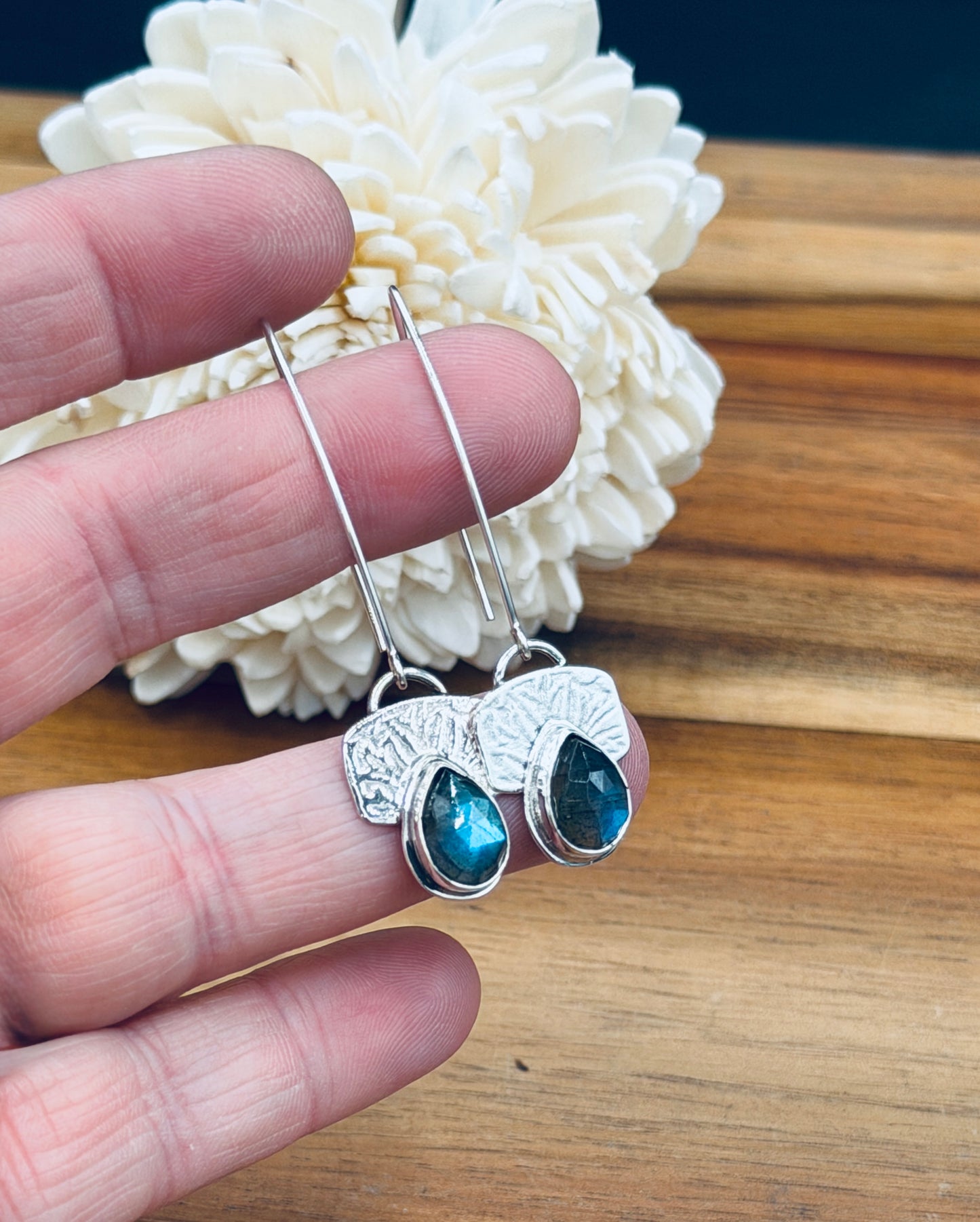 Labradorite Pattern Earrings