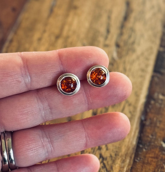 Baltic Amber Studs