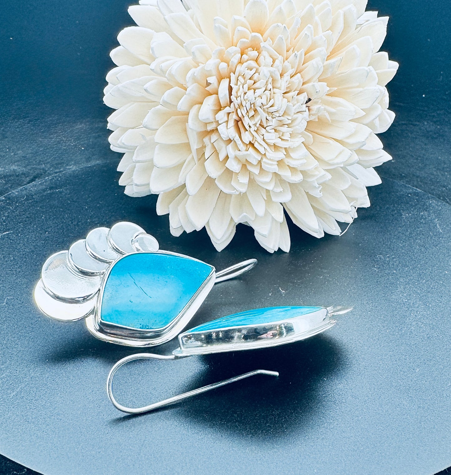 Sterling Silver Shattuckite Earrings