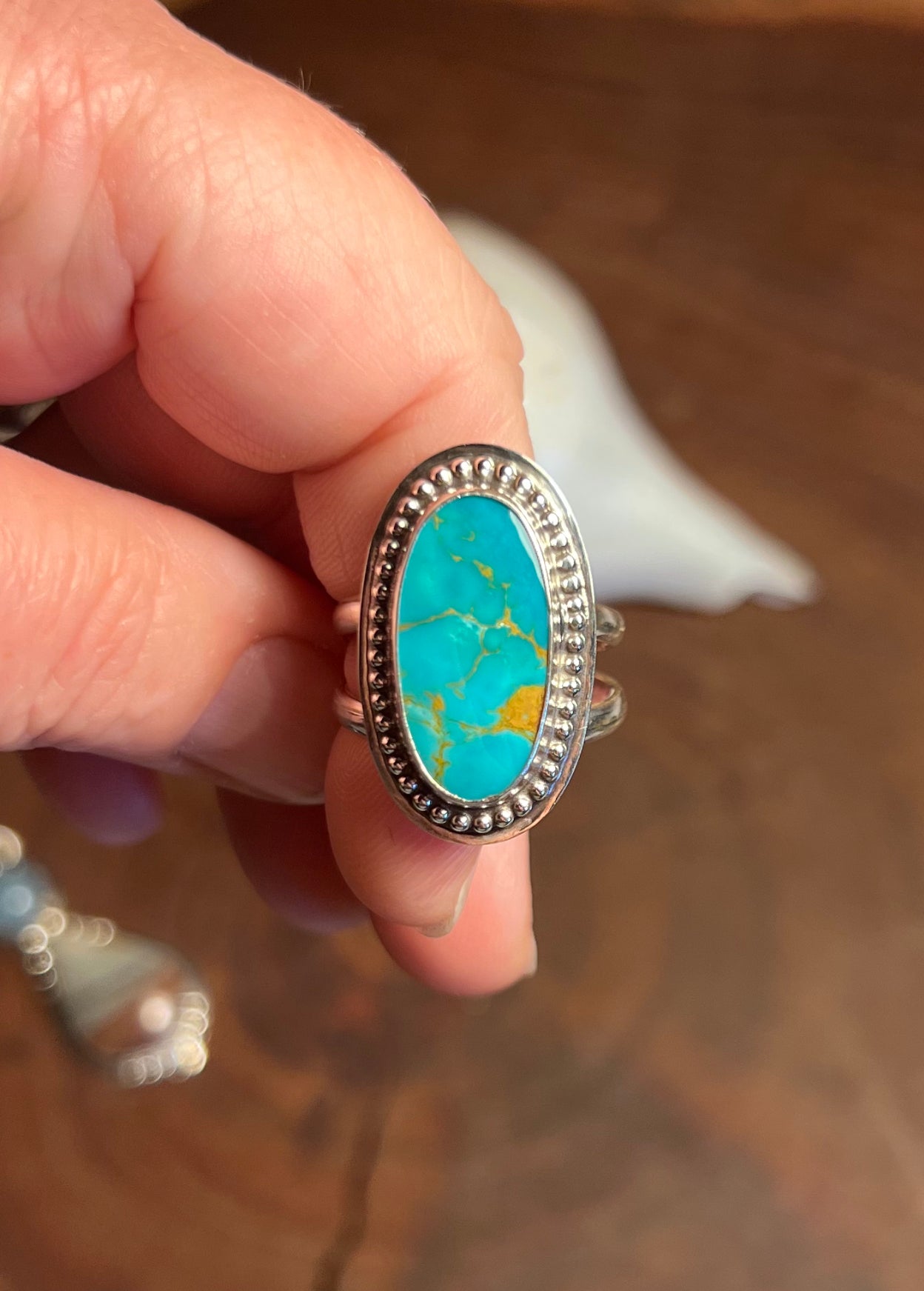 Sterling Silver Narcozari Turquoise Statement Ring