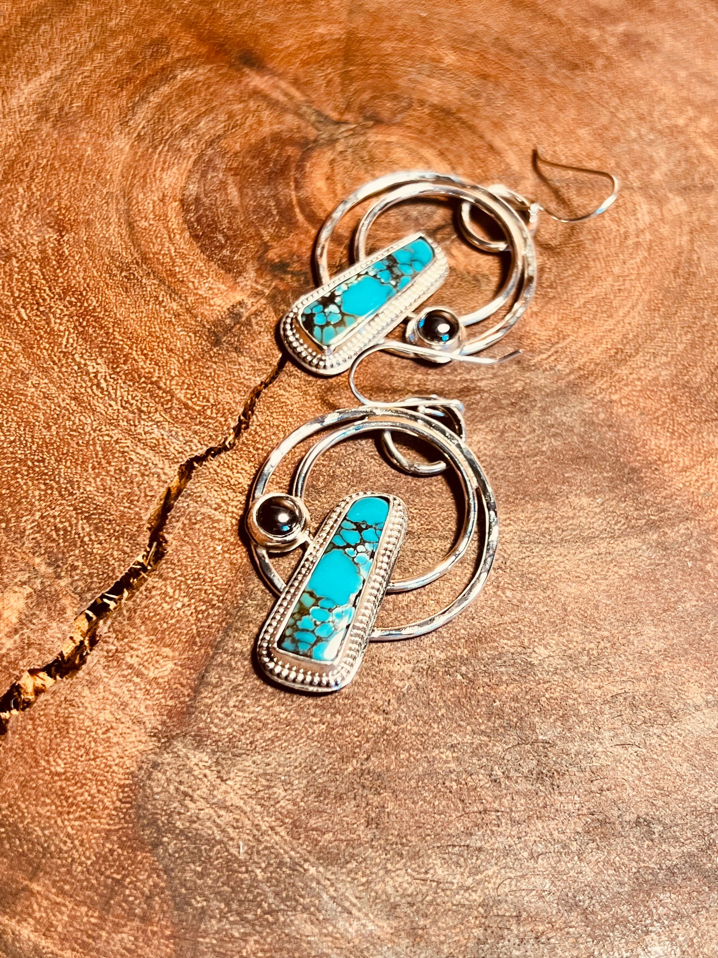 BAO Canyon Turquoise and Hematite Earrings