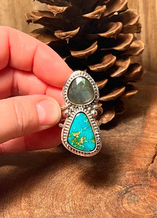 Sierra Bella Turquoise and Labradorite Ring