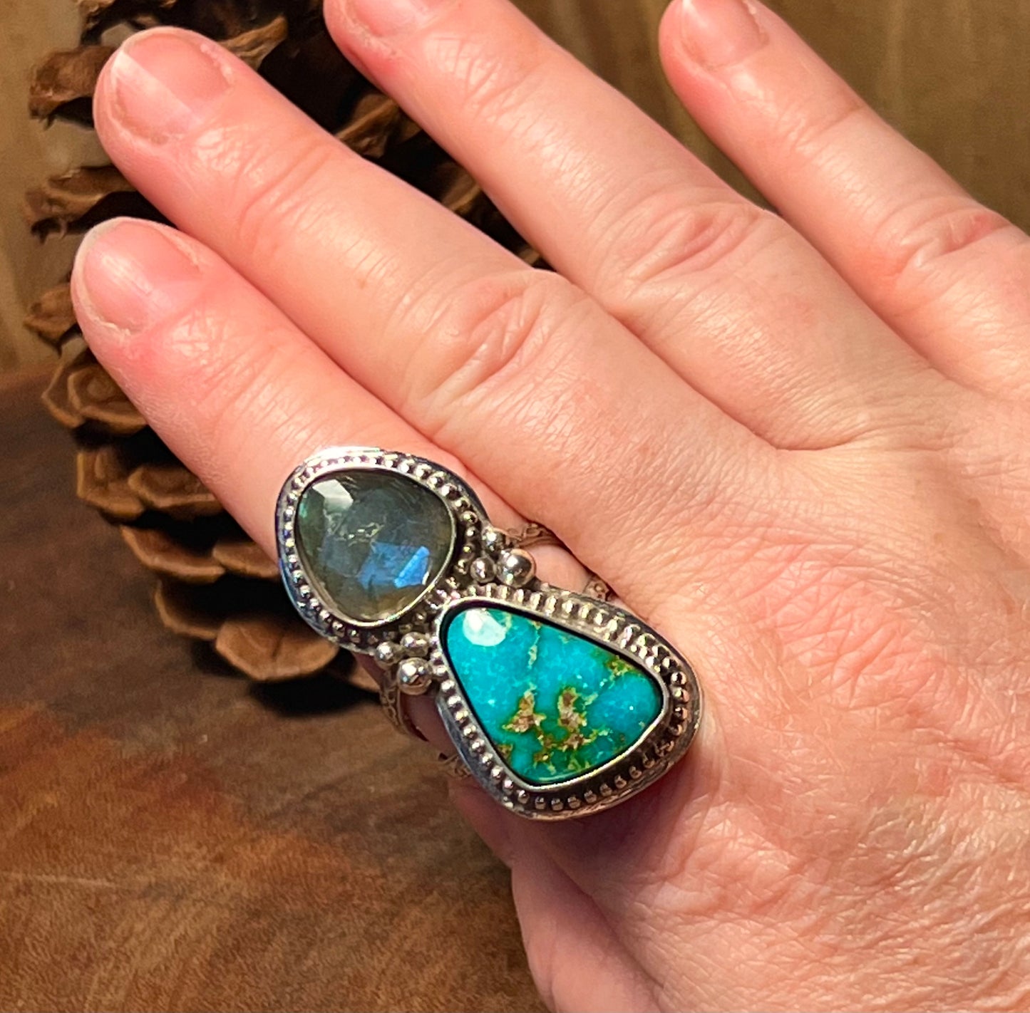 Sierra Bella Turquoise and Labradorite Ring