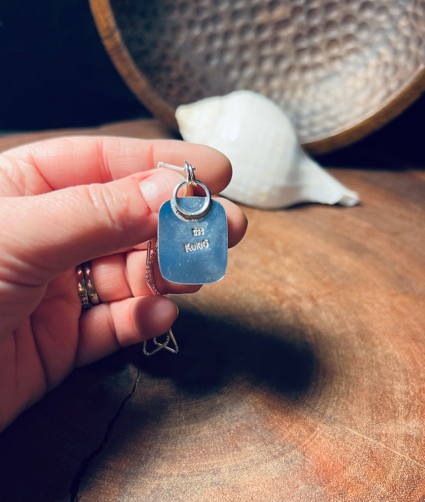 Siberian Azurite Doublet Sterling Silver Pendant