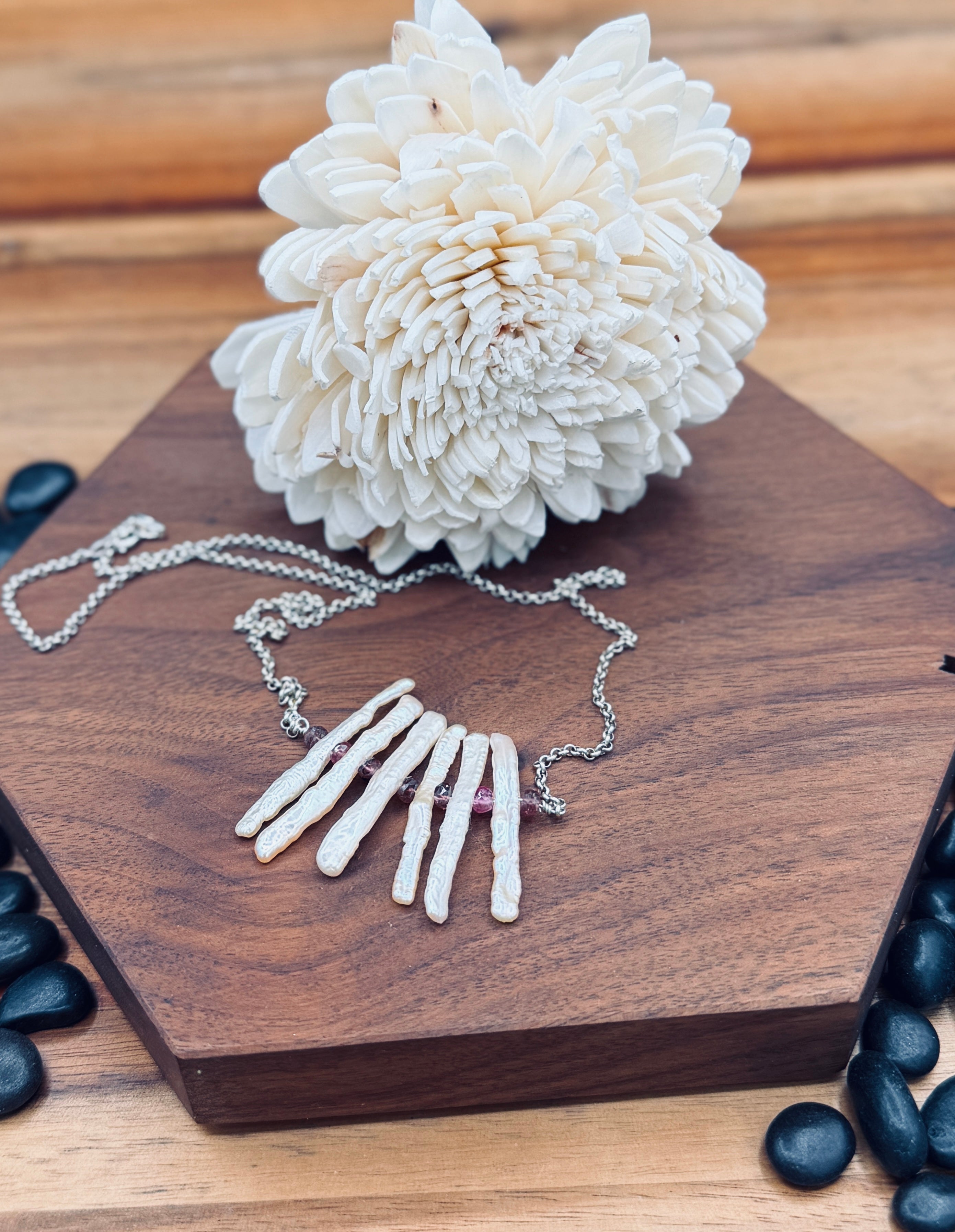 アクセサリー CHOOKE SILVERSMITHING & IRREGULARWORKS Vintage Number 8 Turquoise Squash Blossom Necklace | Burton's