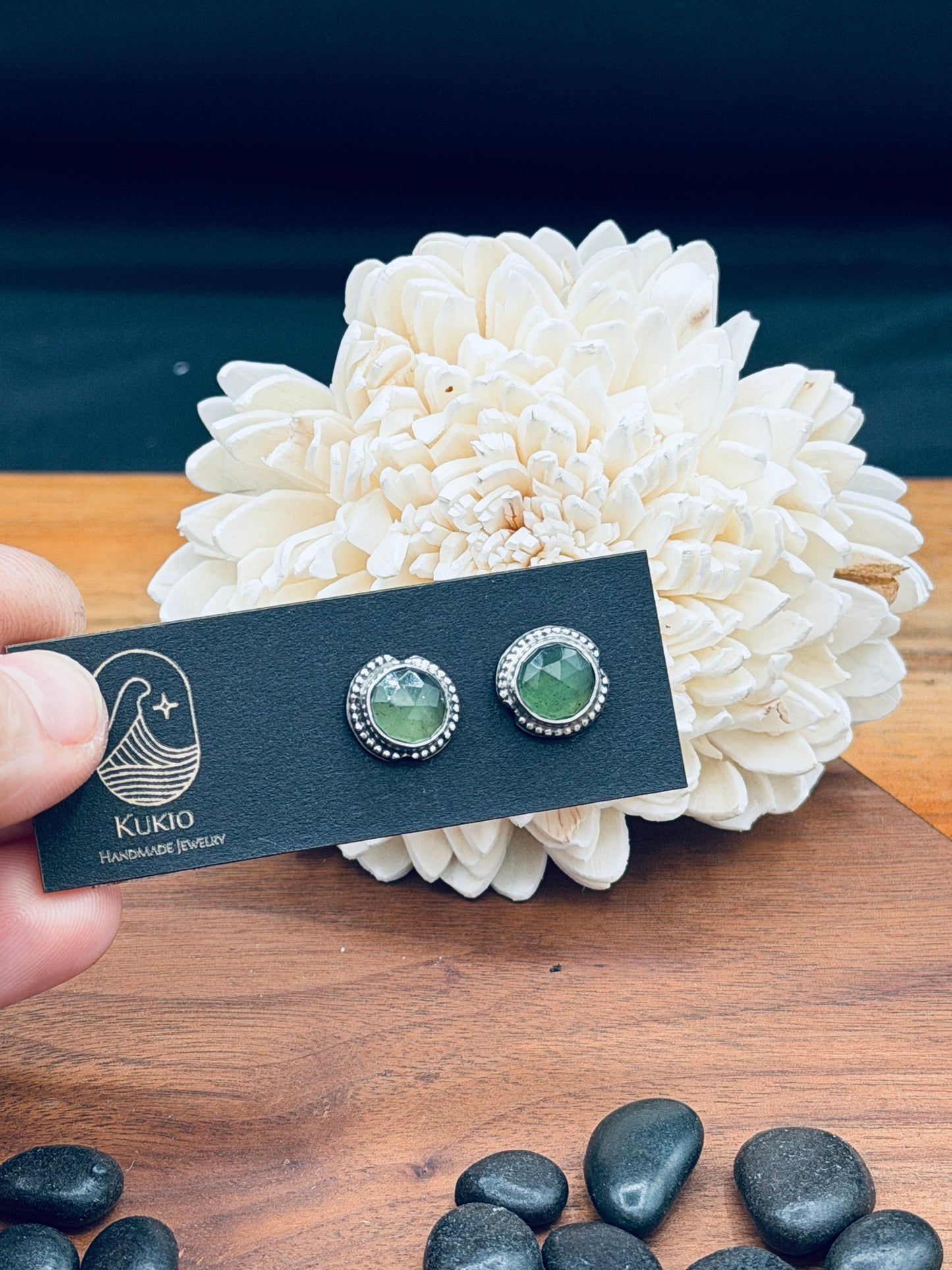 Sterling Silver Serpentine Stud Earrings