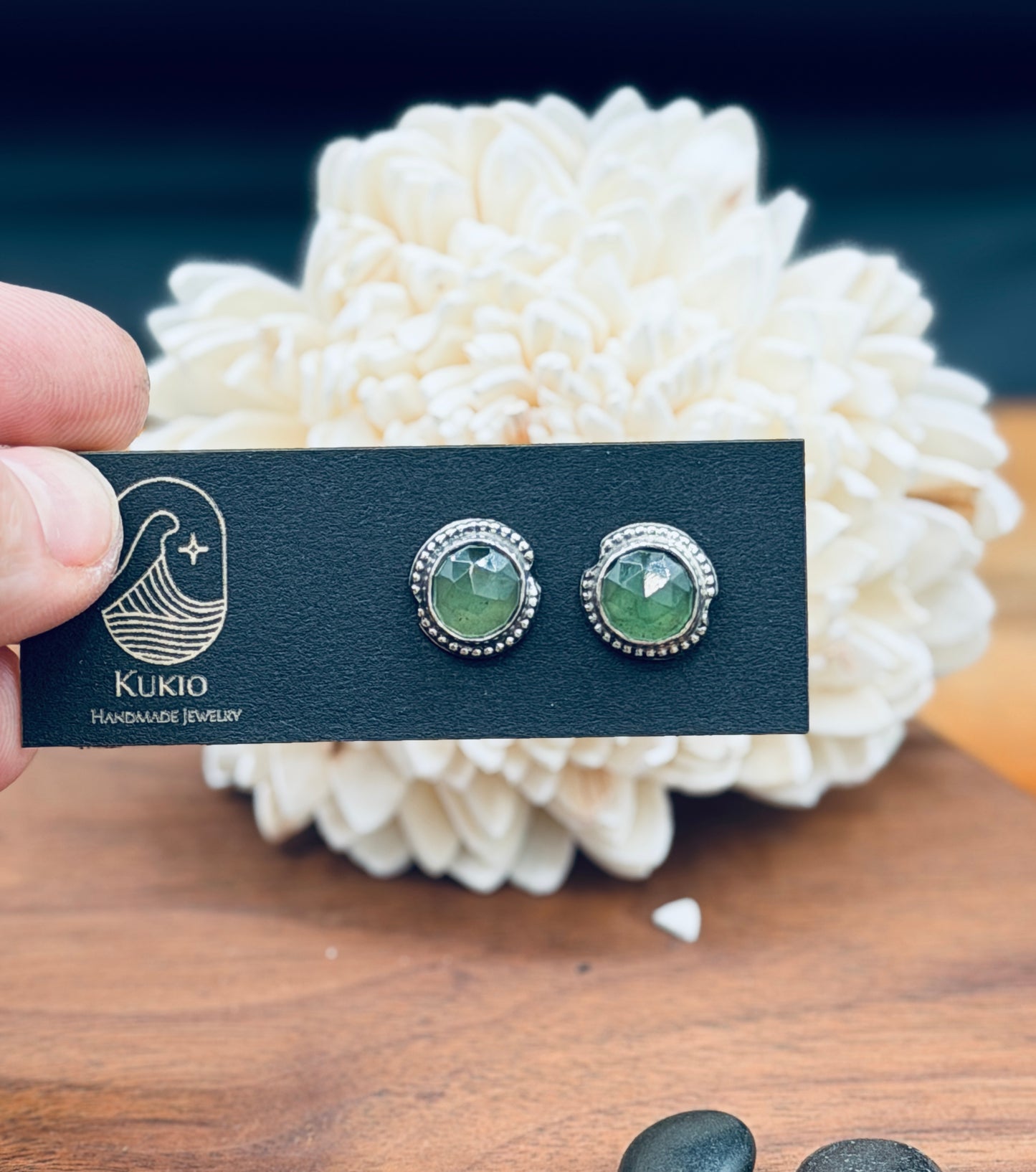 Sterling Silver Serpentine Stud Earrings