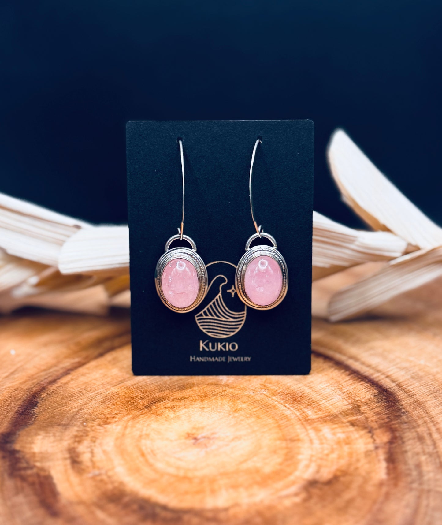 Pink Morganite Sterling Silver Earrings