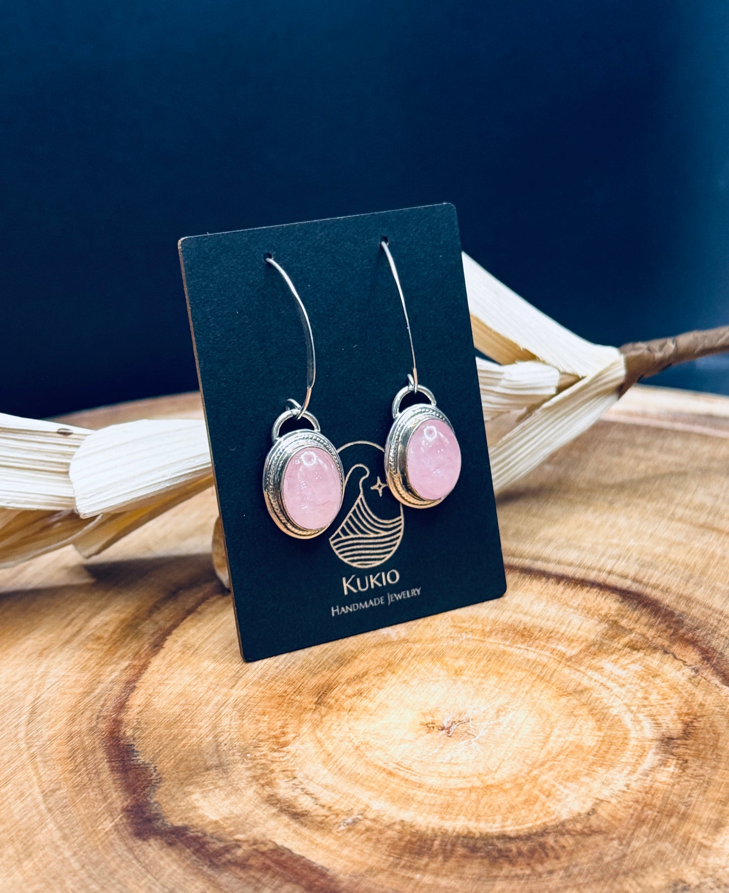 Pink Morganite Sterling Silver Earrings