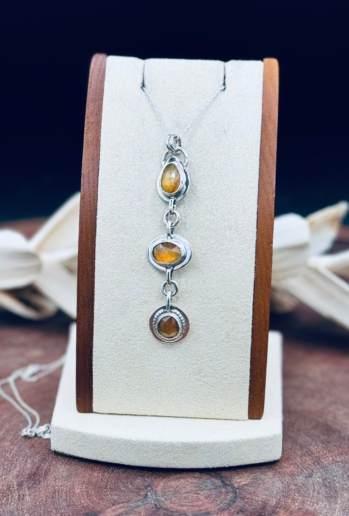 Yellow Sapphire Sterling Silver Pendant