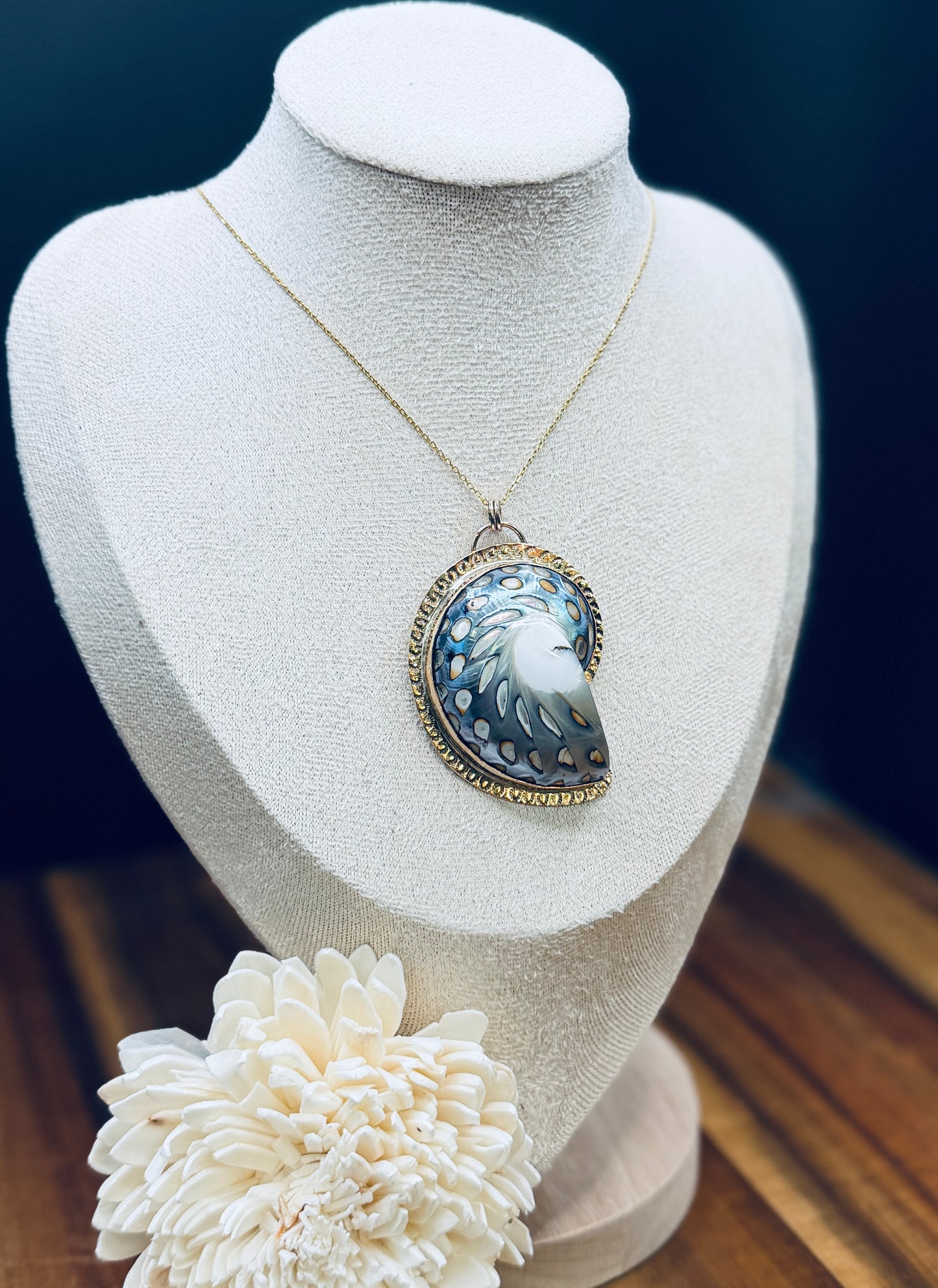 Gold-Fill Nautilus Shell Pendant
