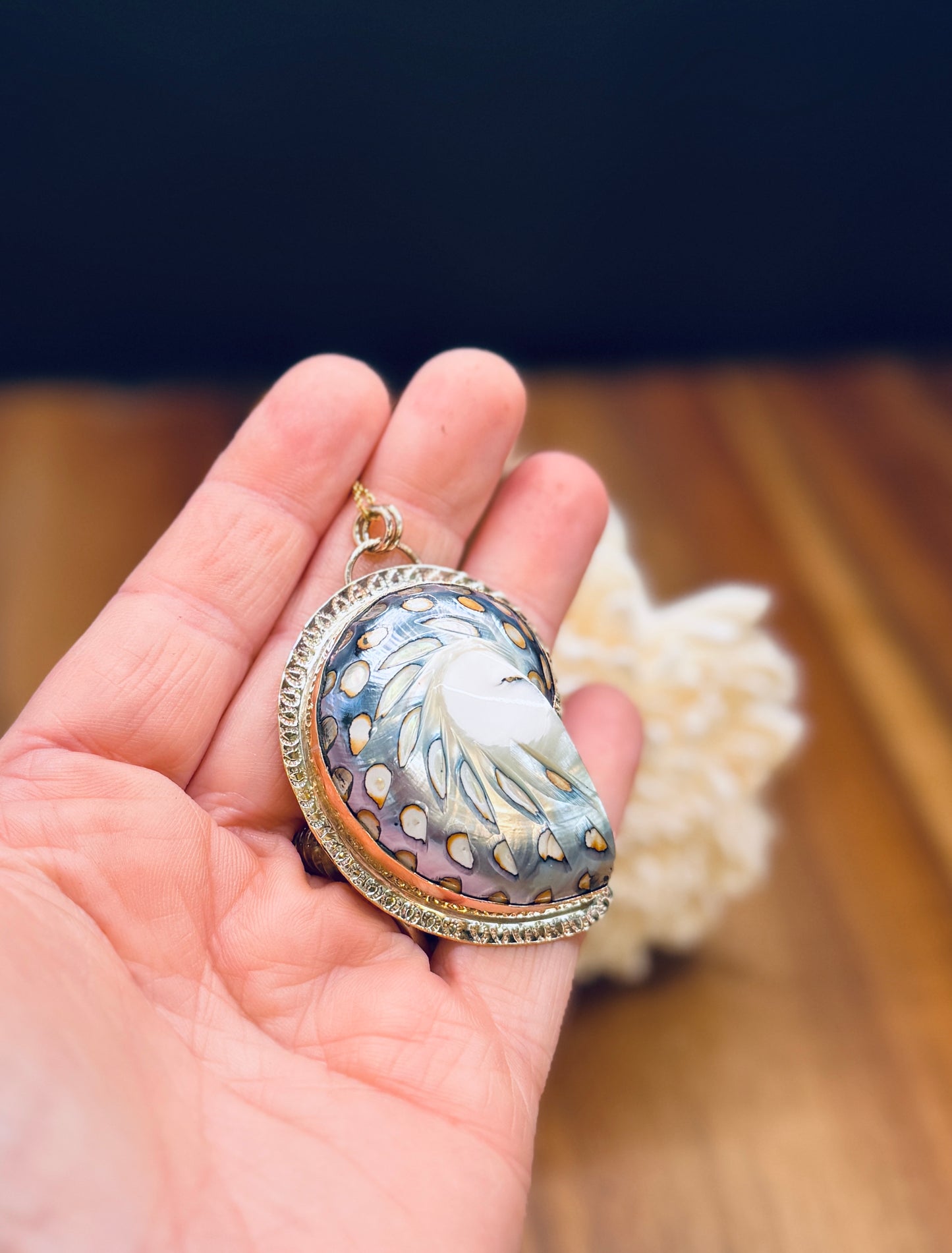 Gold-Fill Nautilus Shell Pendant