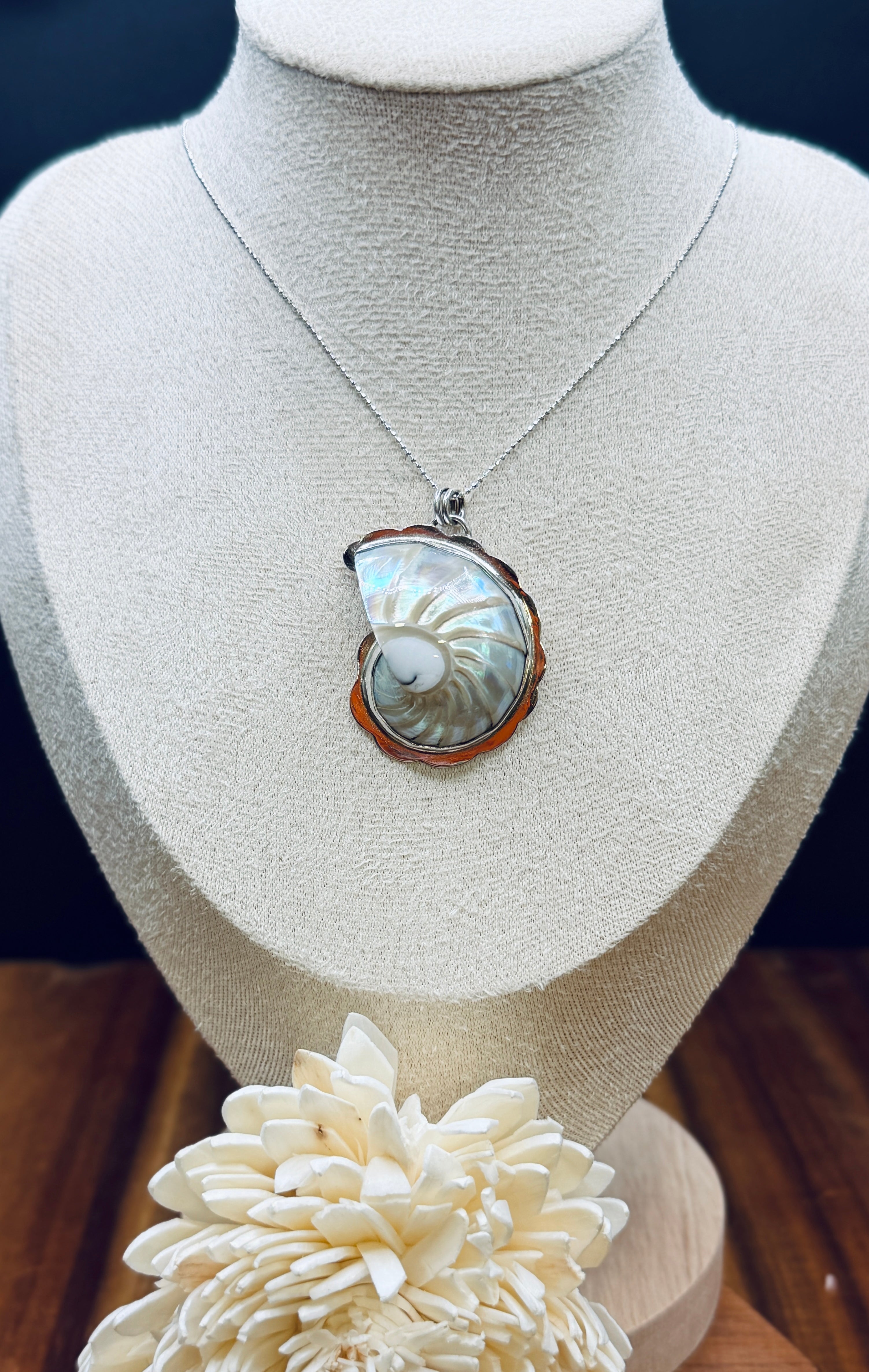 Nautilus Art Jewelry フェザー ネックレス シルバー系 IMG_4584.jpg?v=1781984191&