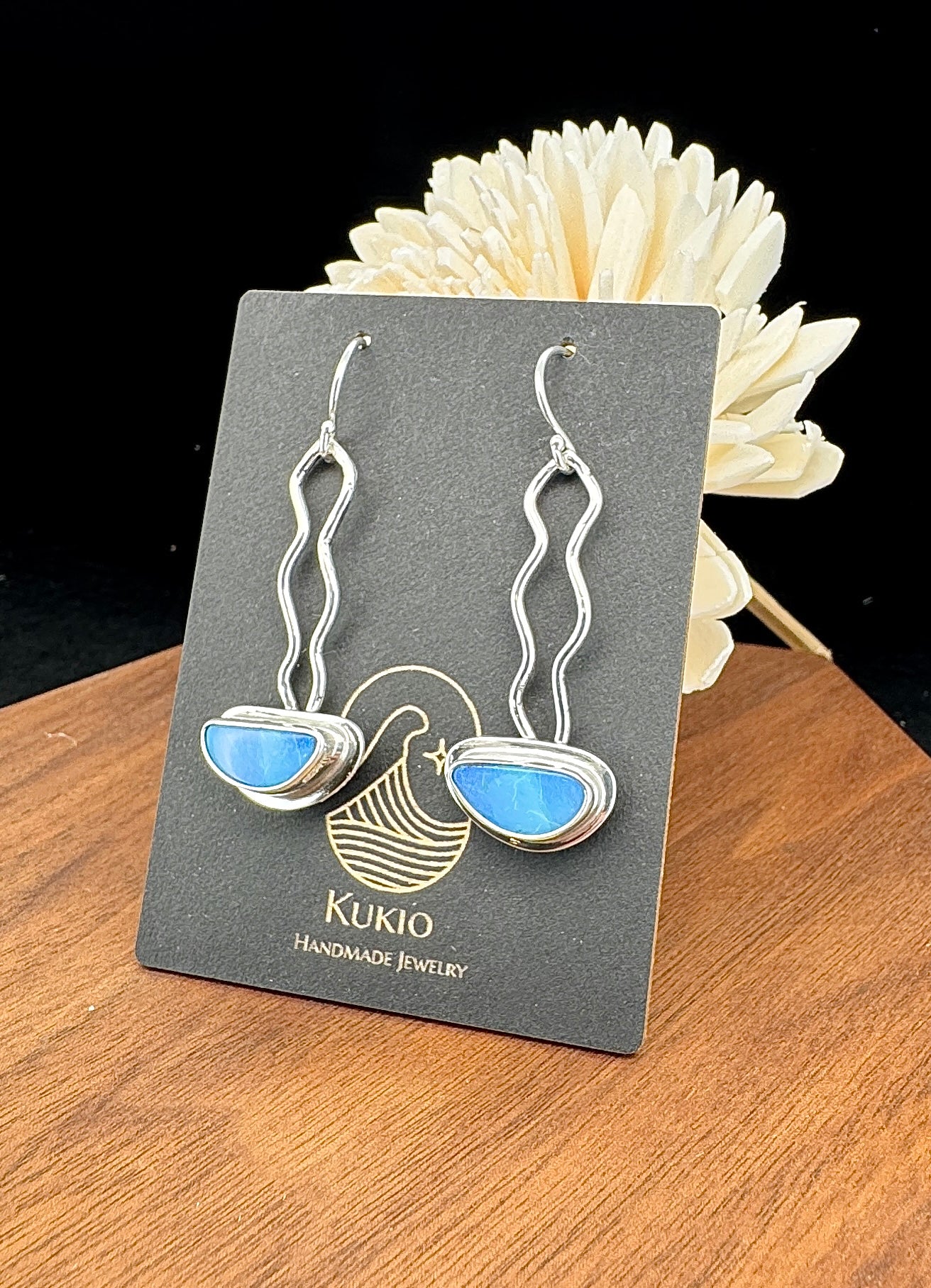 Sterling Silver Australian Opal Earrings