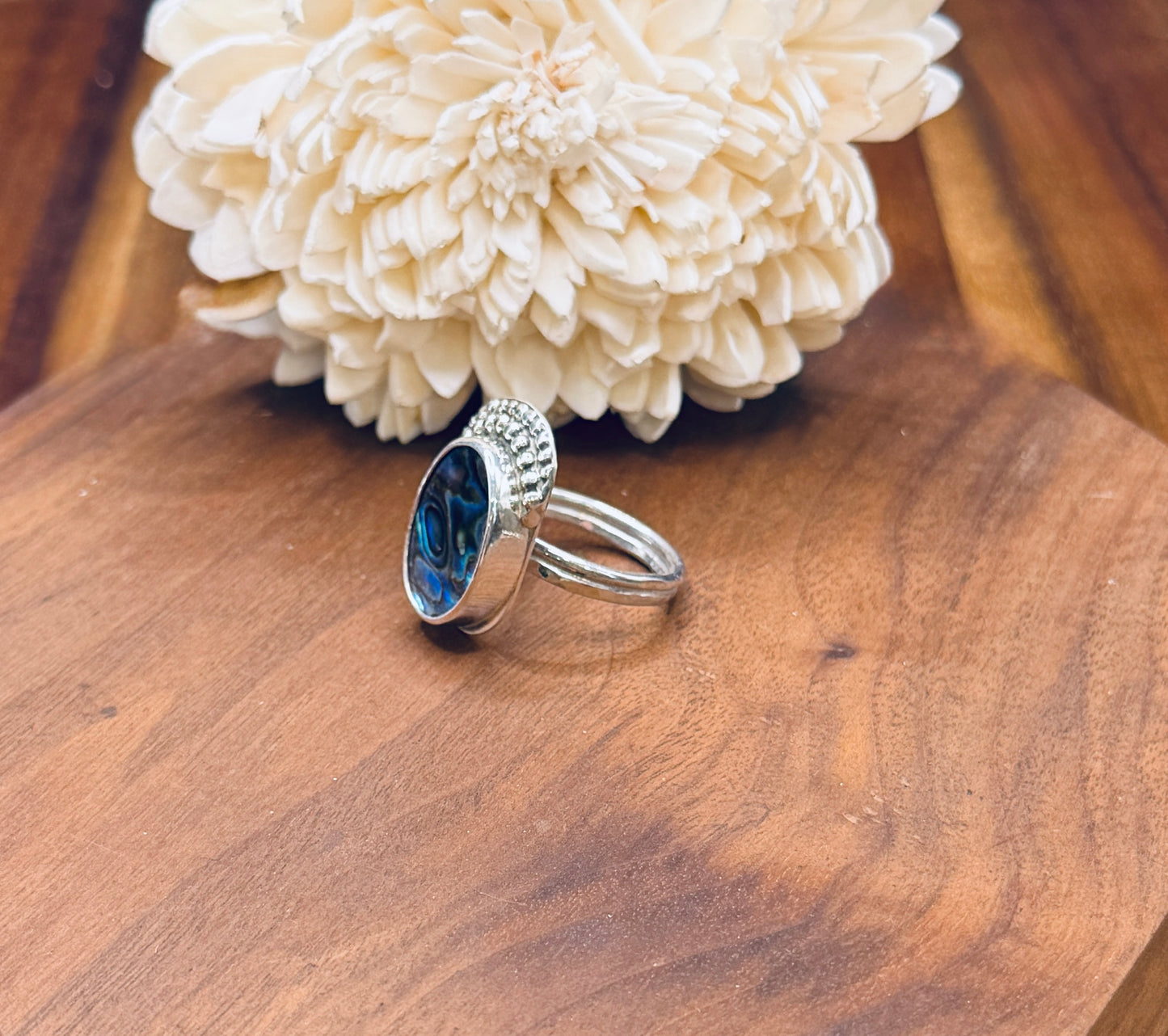 Sterling Silver Abalone Ring