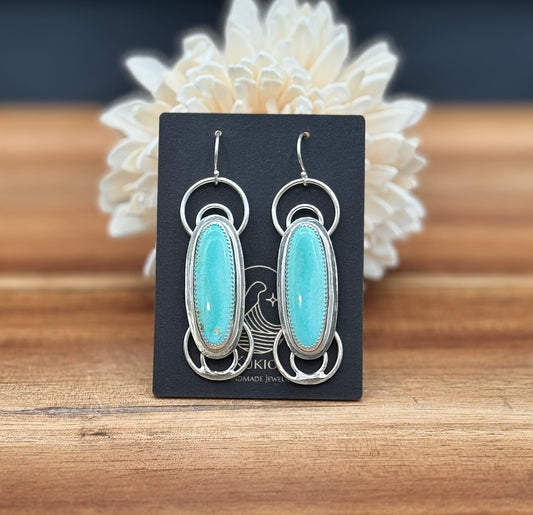 P. Turquoise Sterling Silver Earrings