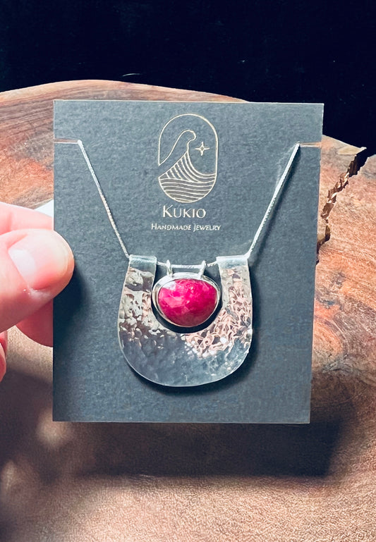 Sterling Silver Ruby Necklace