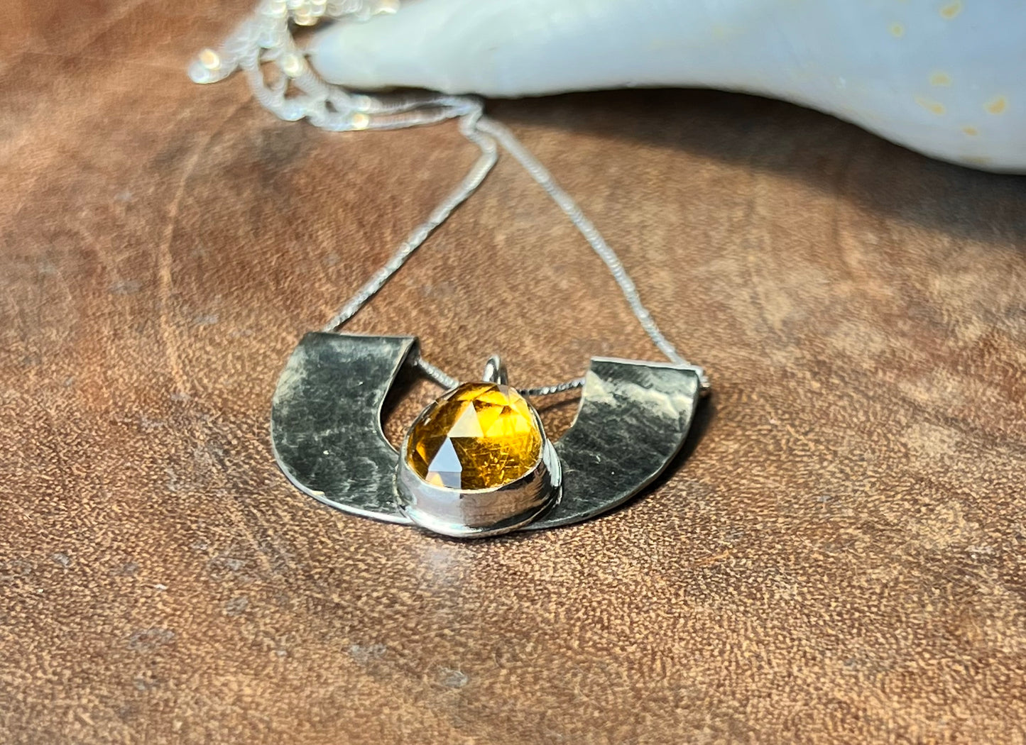 Sterling Silver Citrine Necklace