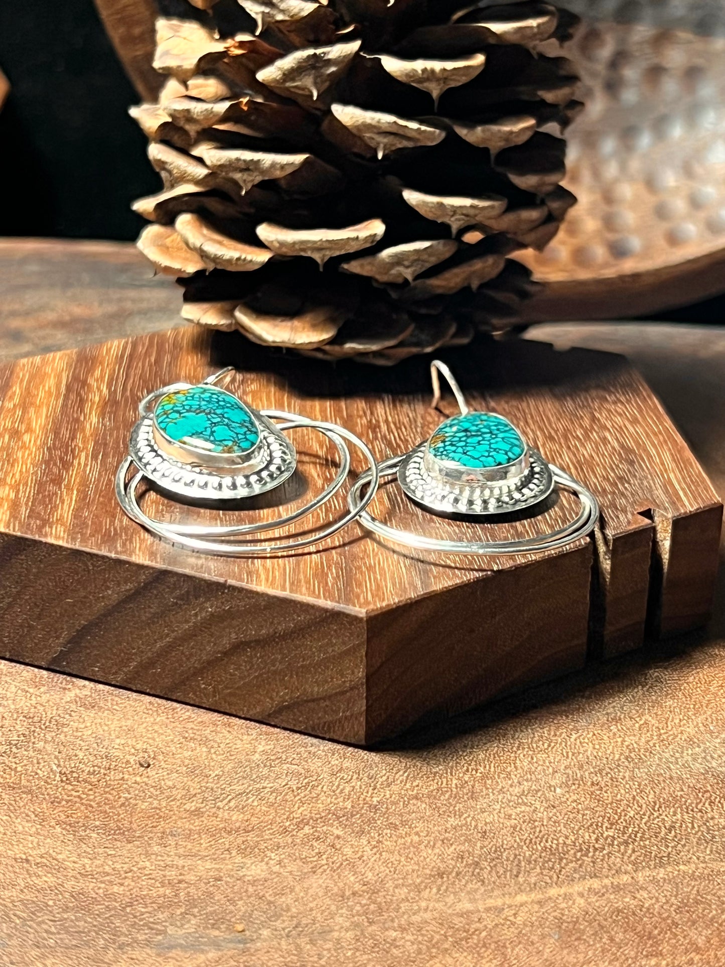 Bao Canyon Turquoise Sterling Silver Earrings
