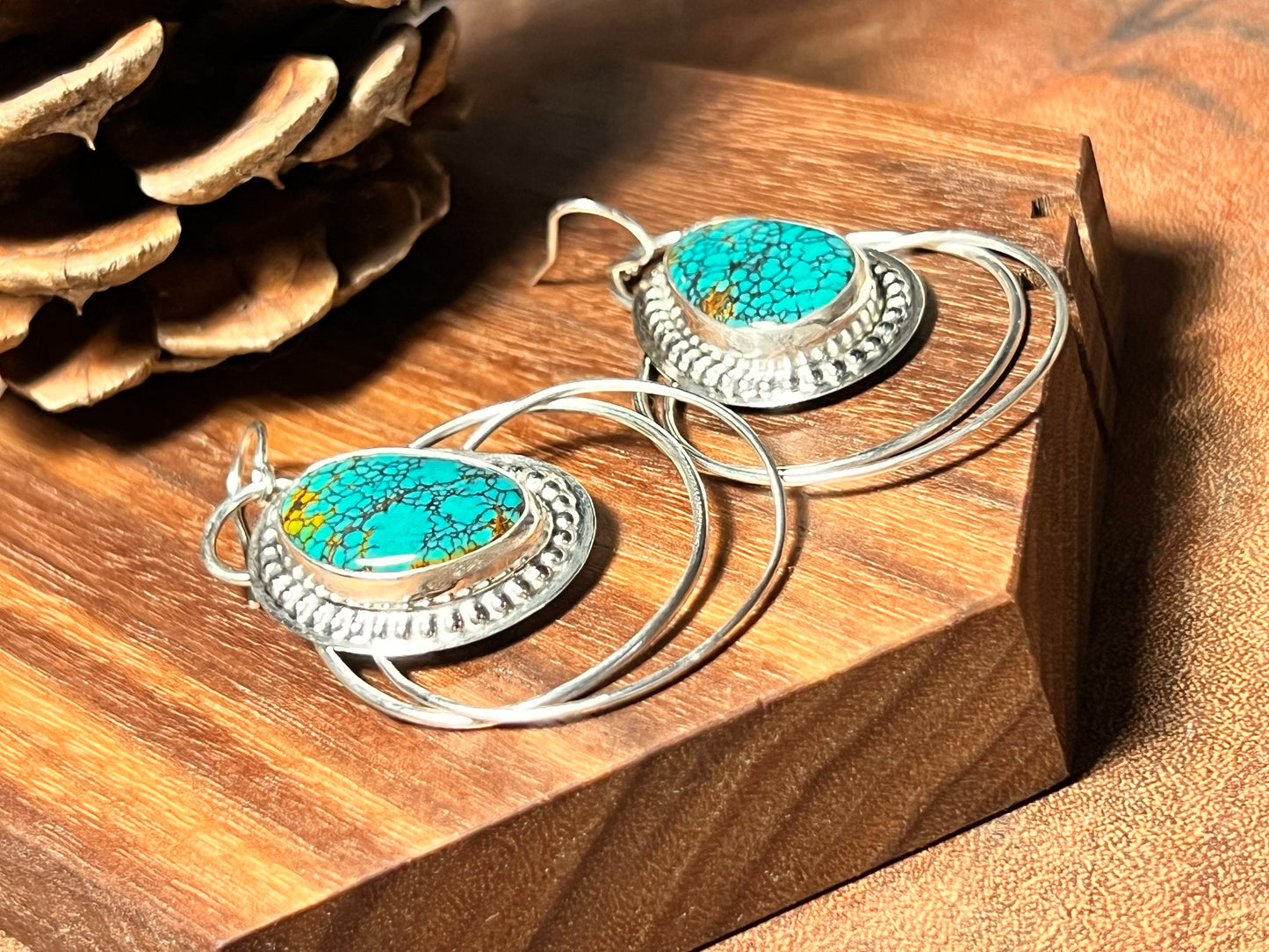 Bao Canyon Turquoise Sterling Silver Earrings