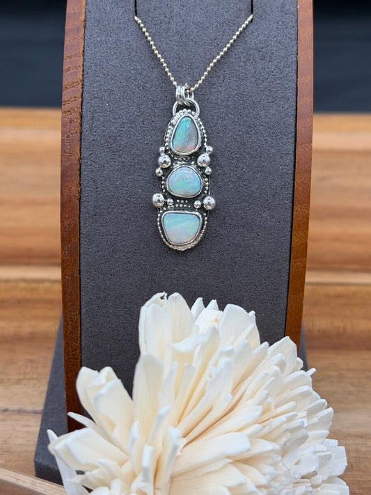 Triple Australian Opal Pendant