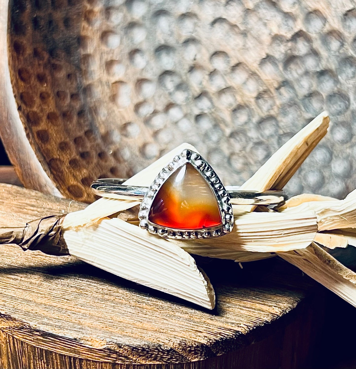 Montana Agate Sterling Silver Cuff