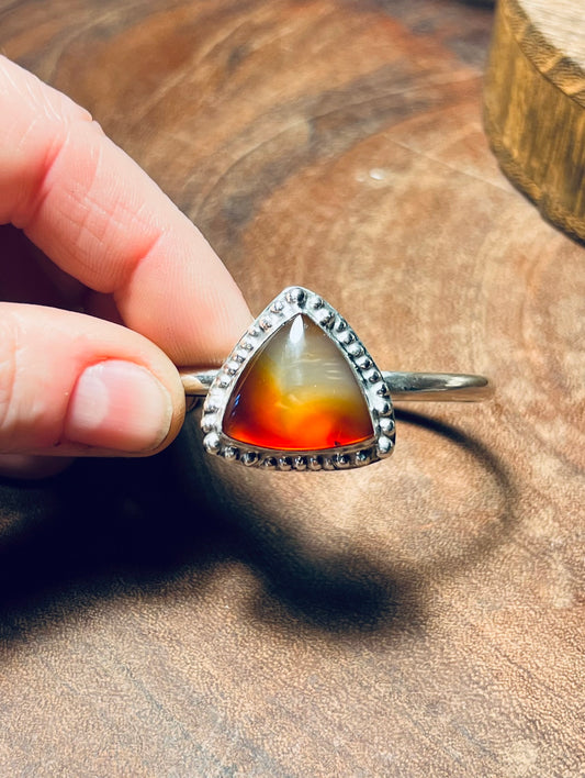 Montana Agate Sterling Silver Cuff