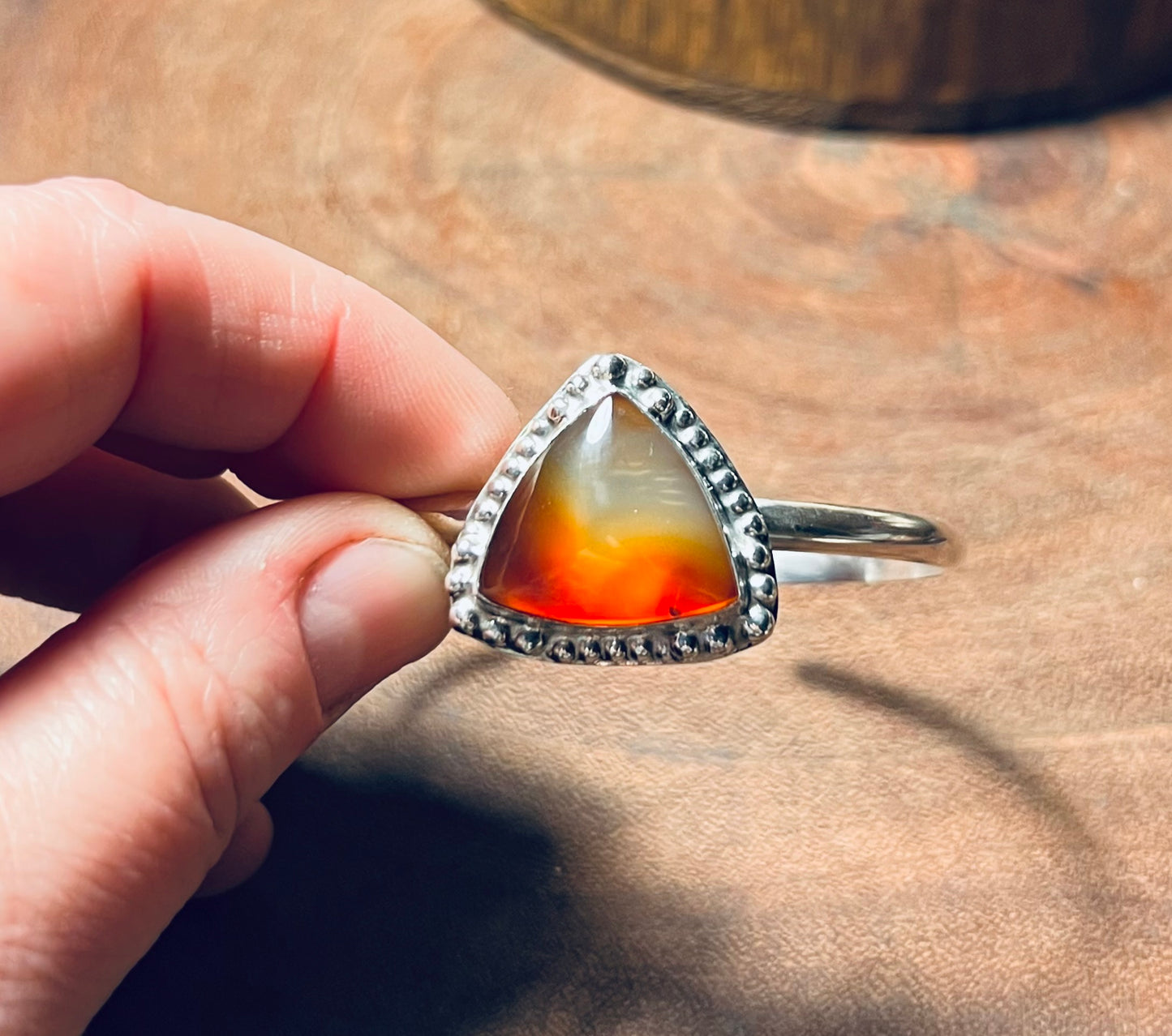 Montana Agate Sterling Silver Cuff