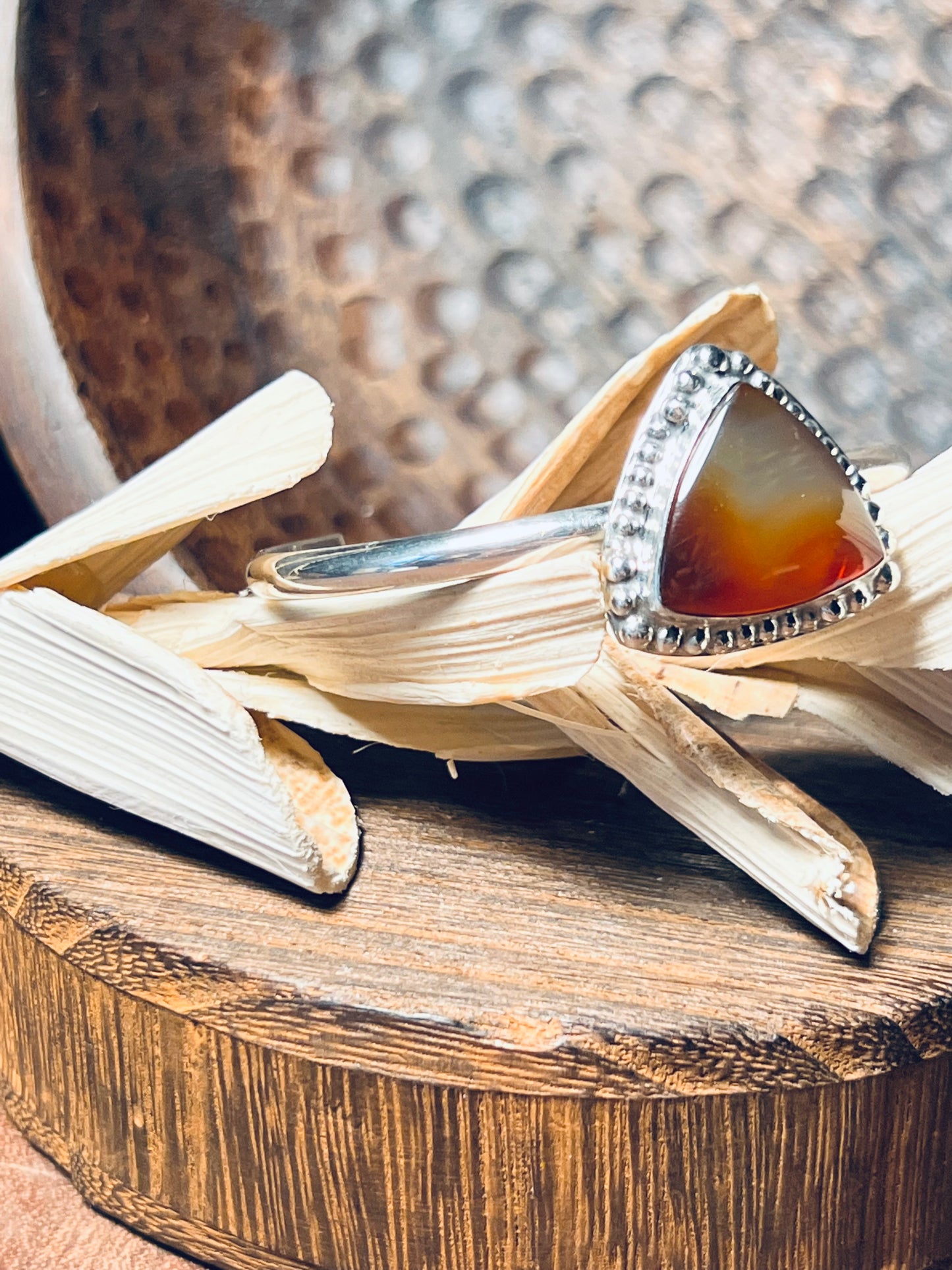 Montana Agate Sterling Silver Cuff