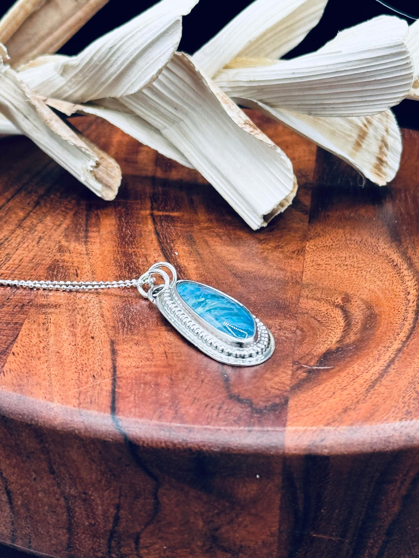 Sterling Silver Boulder Opal Pendant