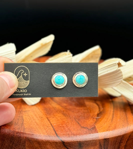 Sterling Silver Turquoise Stud Earrings