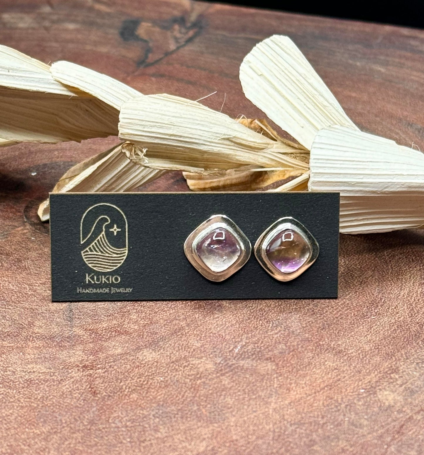 Sterling Silver Ametrine Stud Earrings