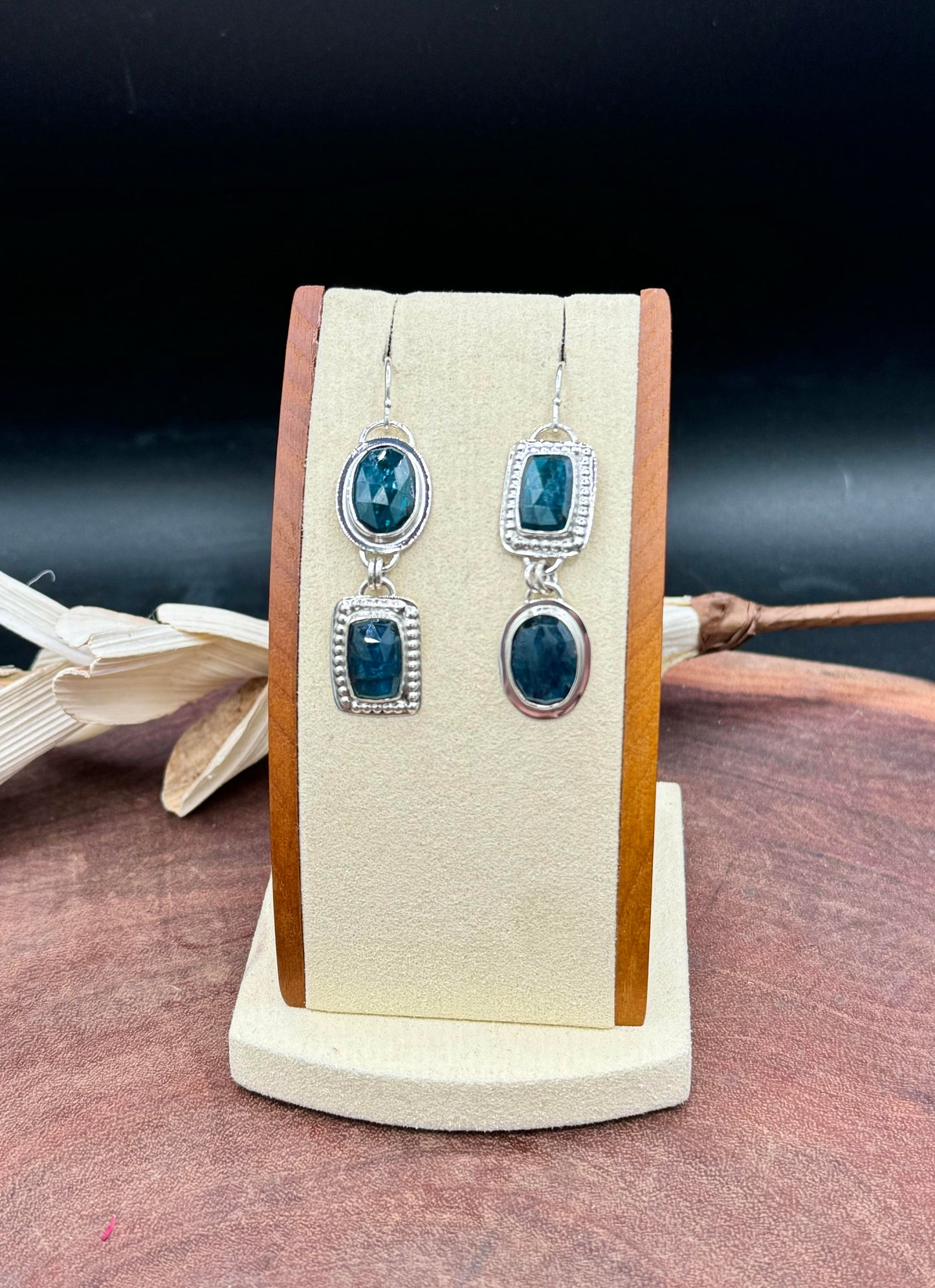 Paraiba Kyanite Sterling Silver Earrings