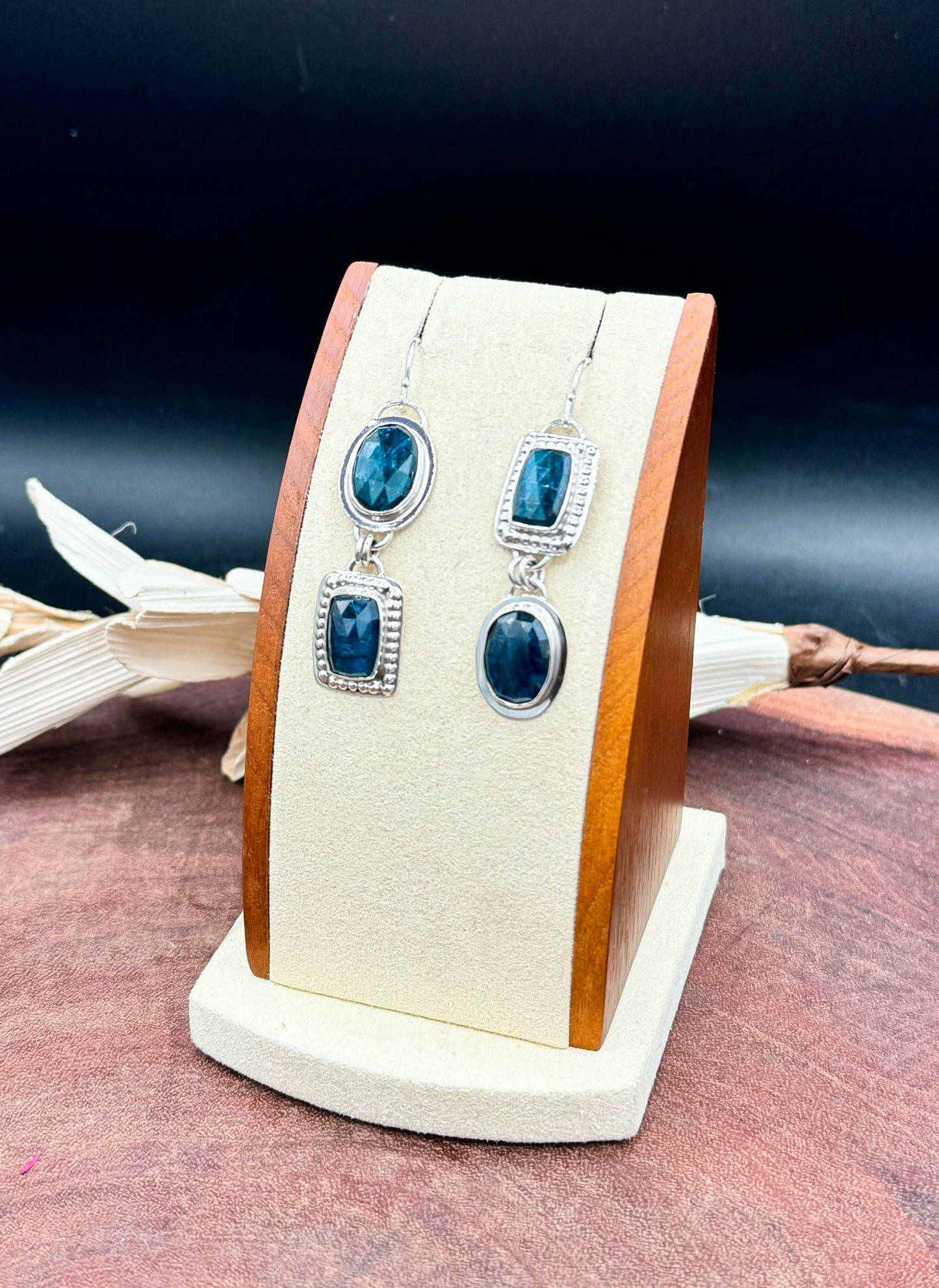 Paraiba Kyanite Sterling Silver Earrings