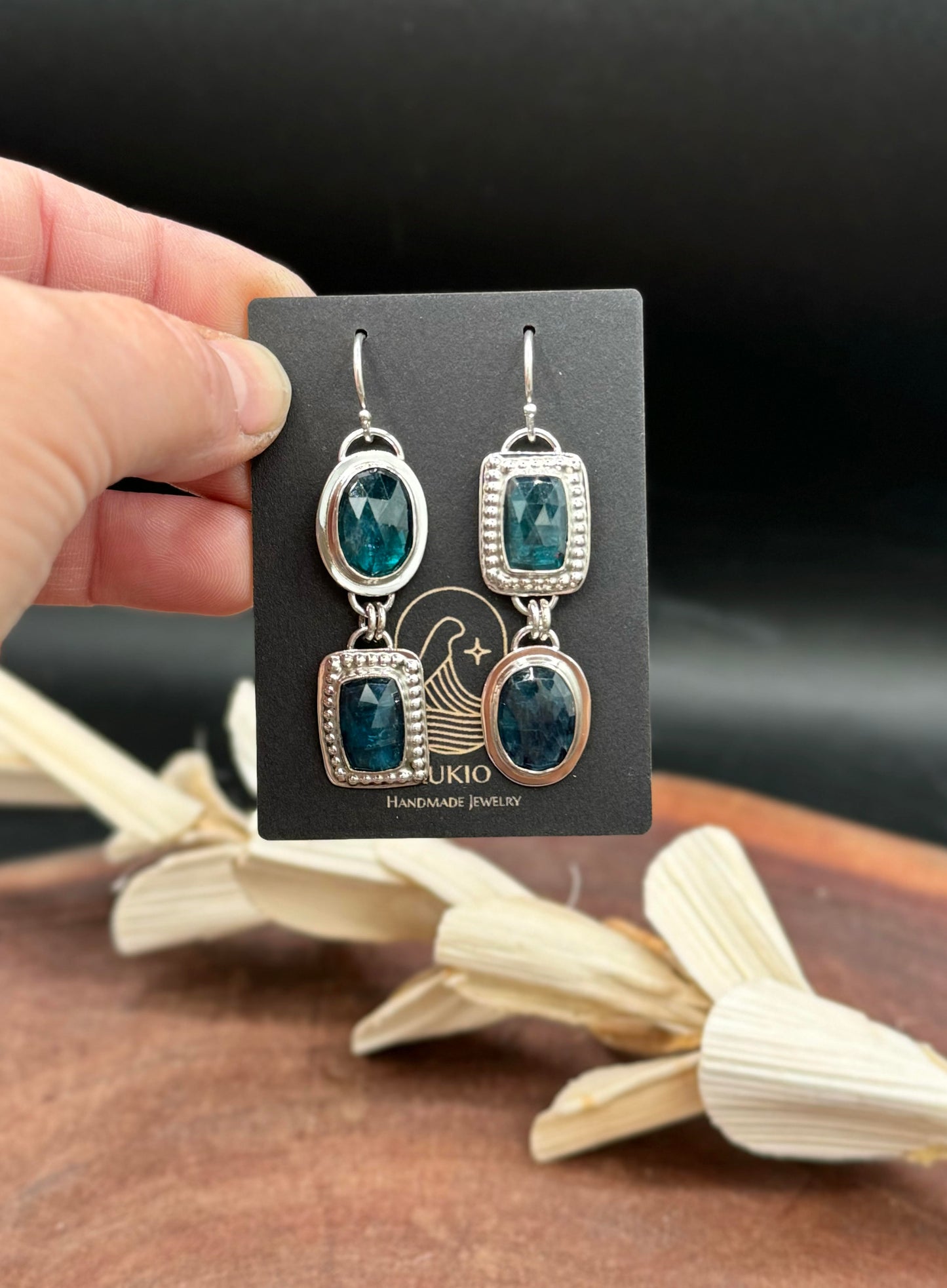 Paraiba Kyanite Sterling Silver Earrings