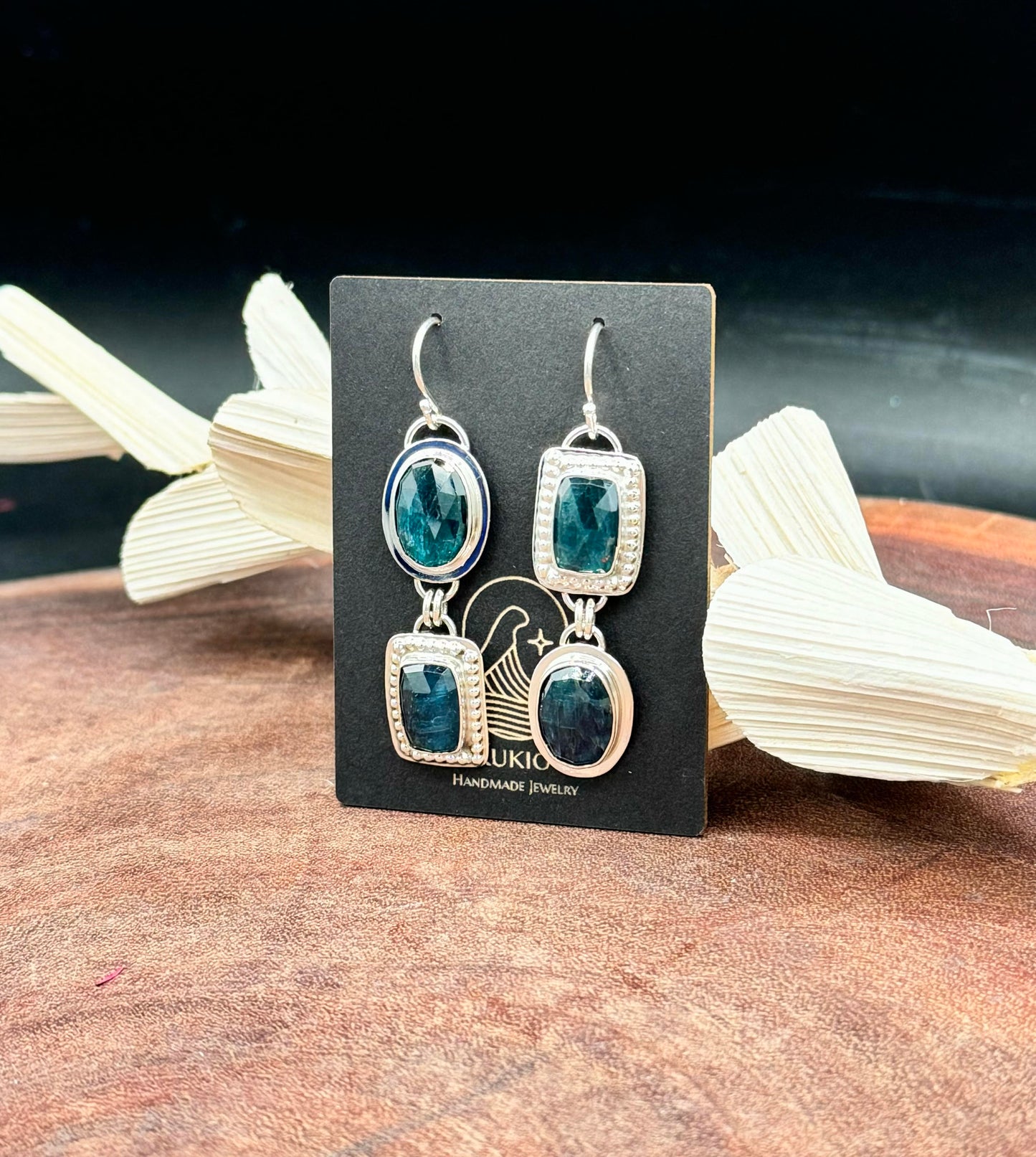 Paraiba Kyanite Sterling Silver Earrings