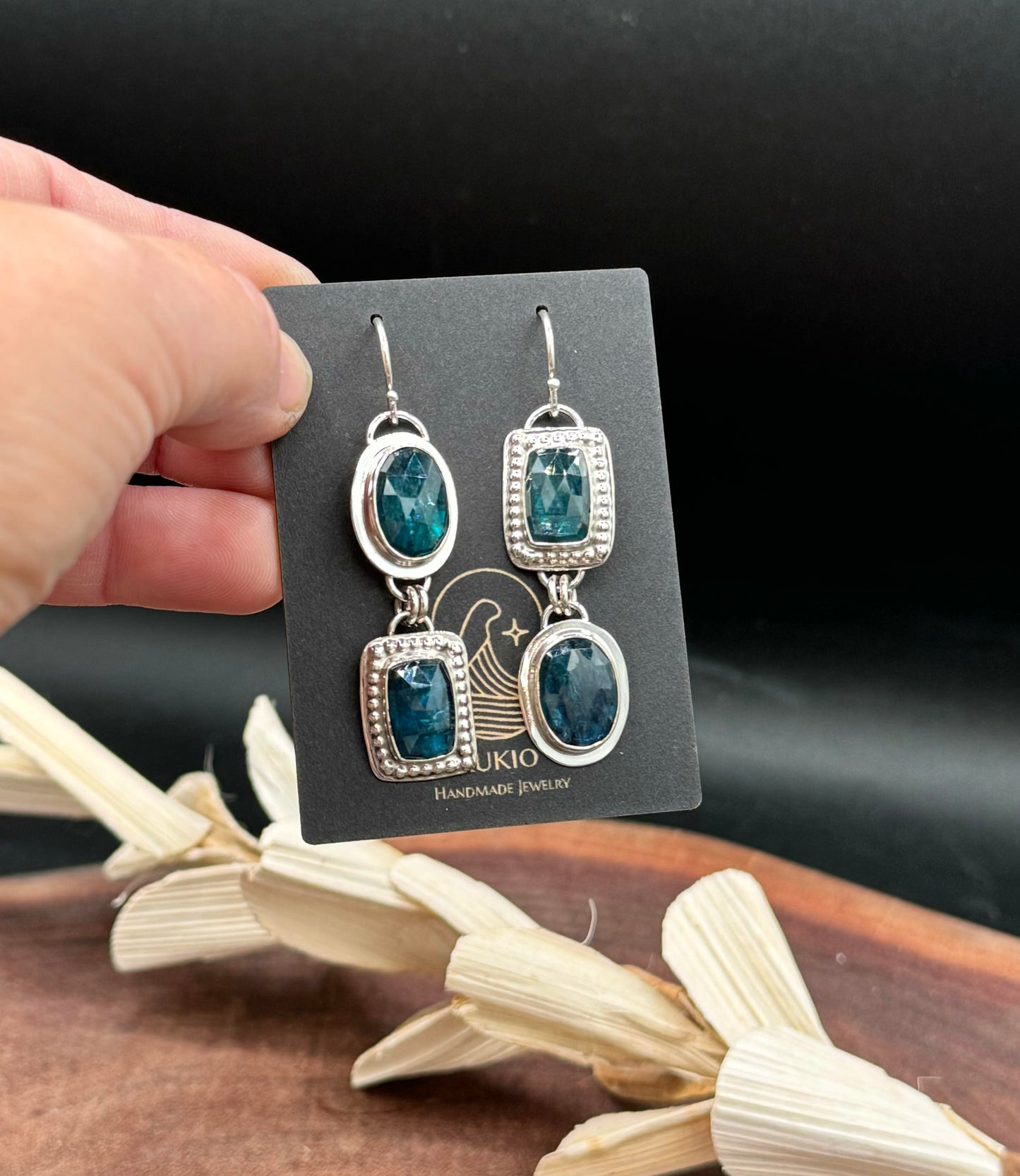 Paraiba Kyanite Sterling Silver Earrings