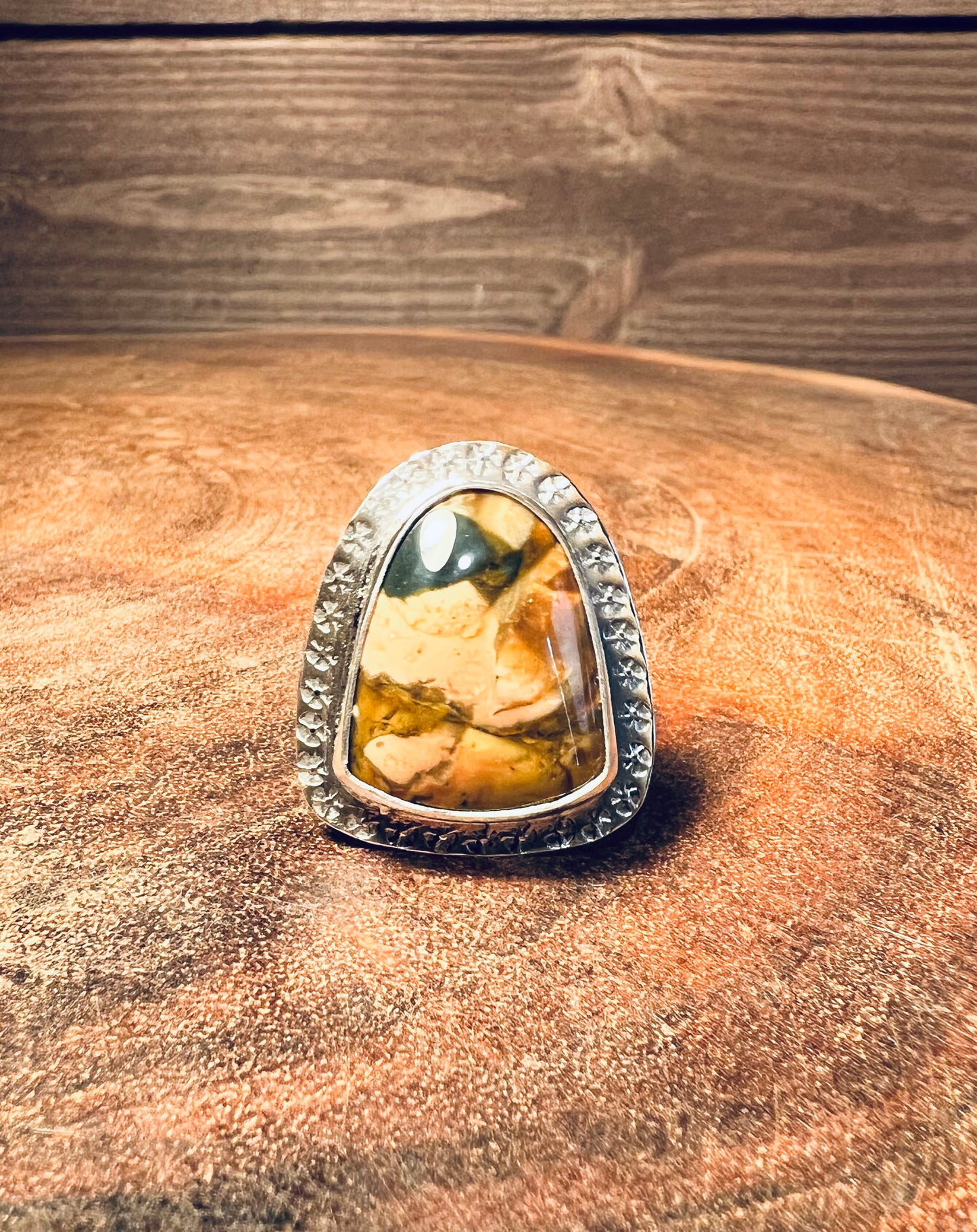 Morrisonite Jasper Sterling Silver Statement Ring