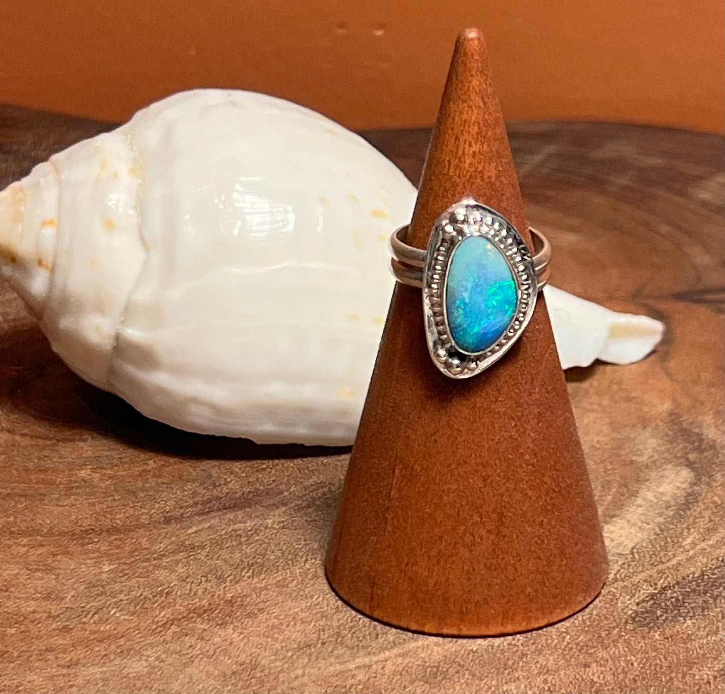 Opal Doublet Sterling Silver Ring